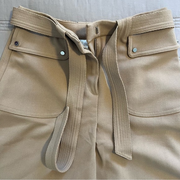 Maje Jupe Tan Camel Belted Mini Skirt